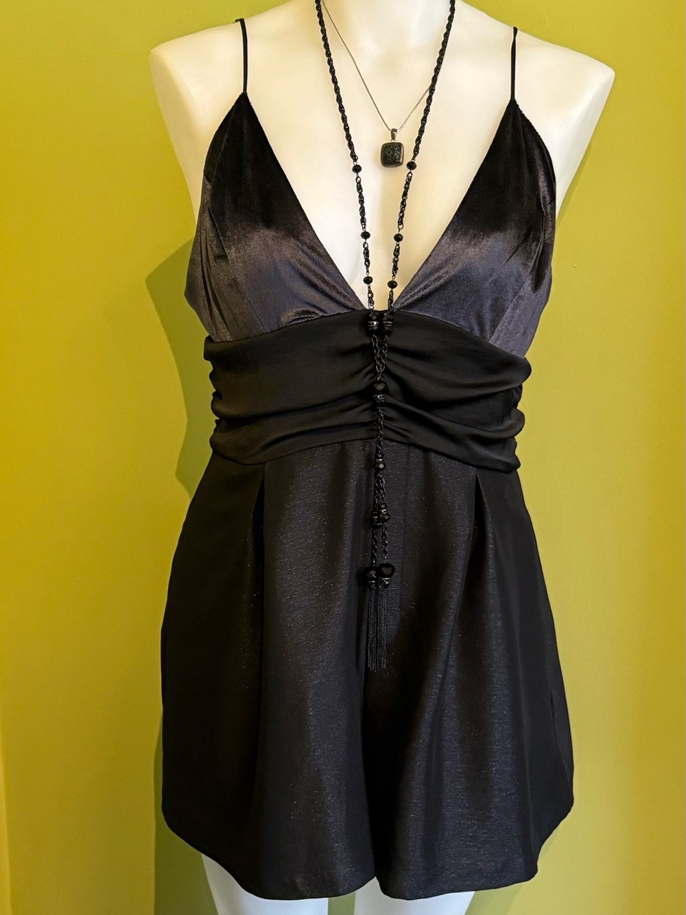 Free People Sylkie Velvet Romper